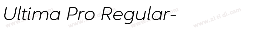 Ultima Pro Regular字体转换